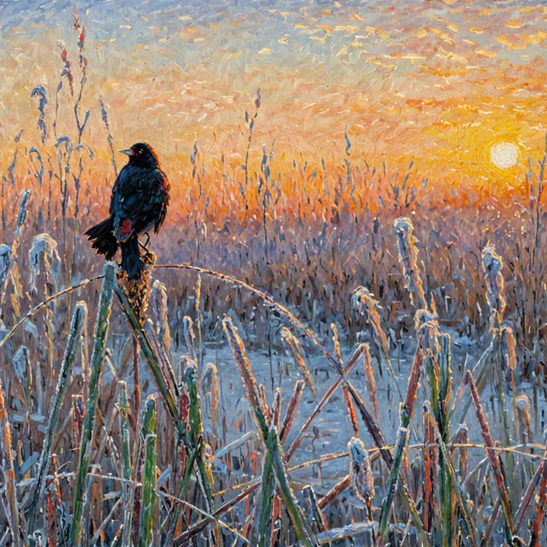 Illustration d'un corbeau symbolisant l'adaptation de paroles de chansons par Franck Zussy