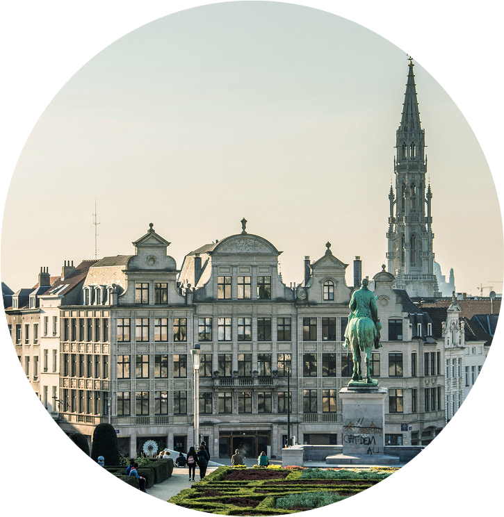 Photo circulaire de Bruxelles où Franck Zussy a obtenu sa Licence en langues, littératures et civilisations étrangères et régionales : études slaves