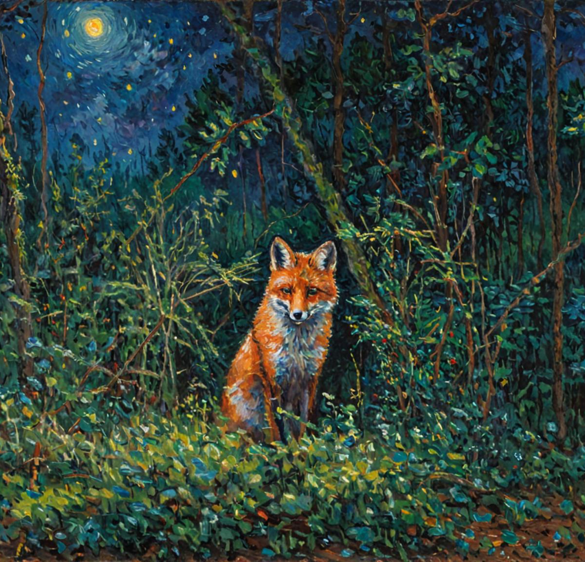 Illustration d'un renard symbolisant la rédaction marketing par Franck Zussy