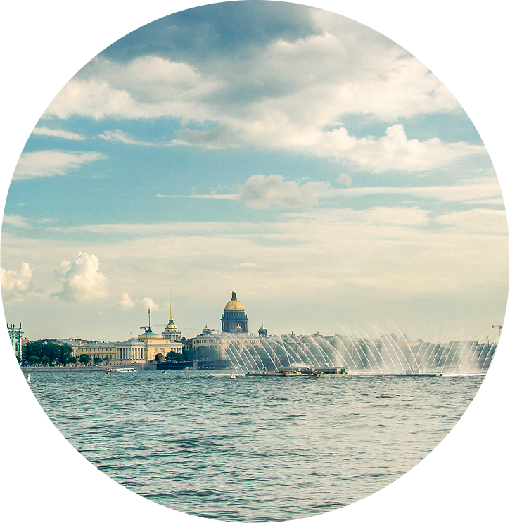 Photo circulaire de St Pétersbourg où Franck Zussy a fait son année linguistique. Formation intensive – russe langue étrangère